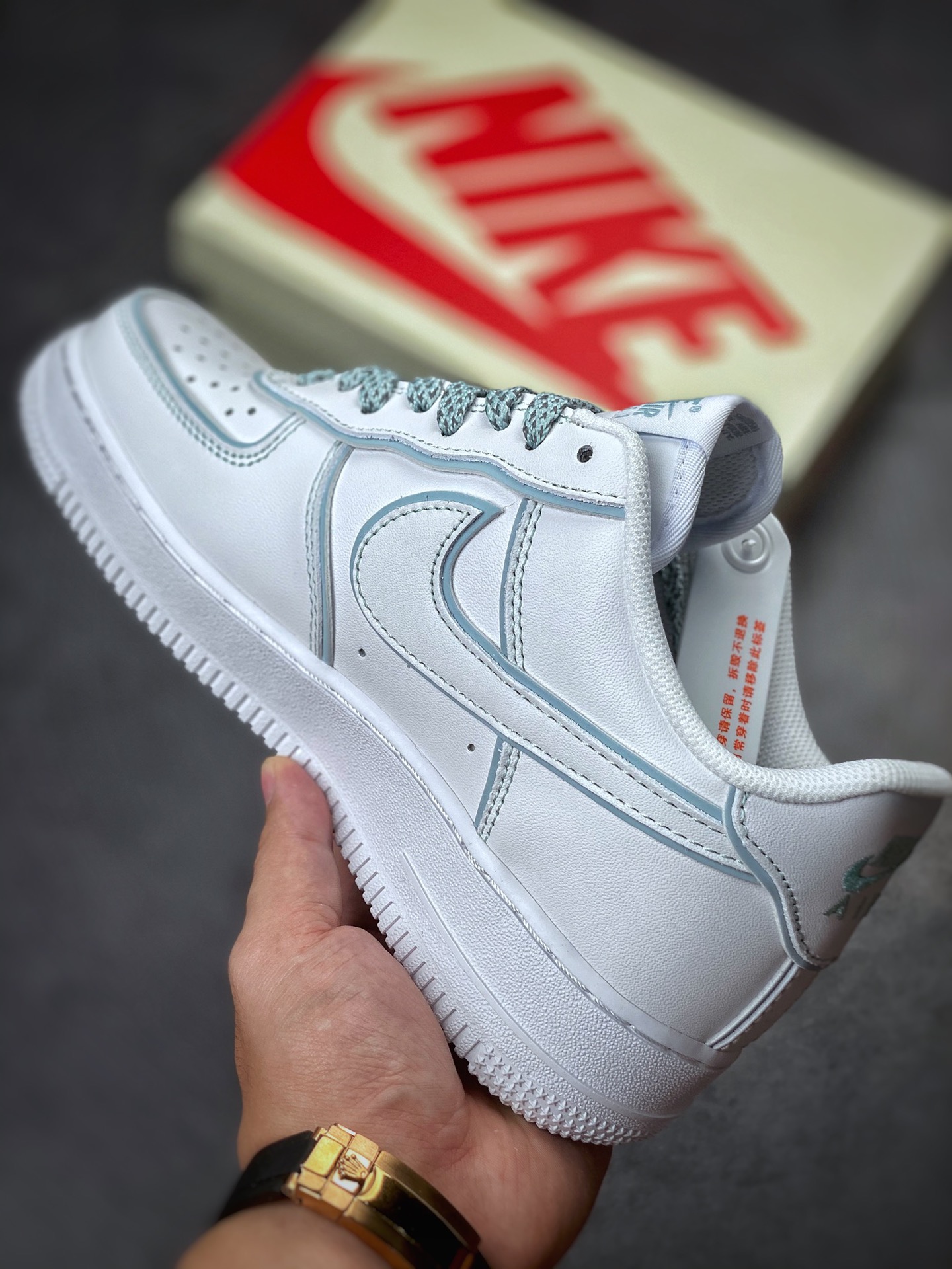 250 Nike Air Force 1 Low 07 Stussy 斯图西联名淡绿反光DT0617-029