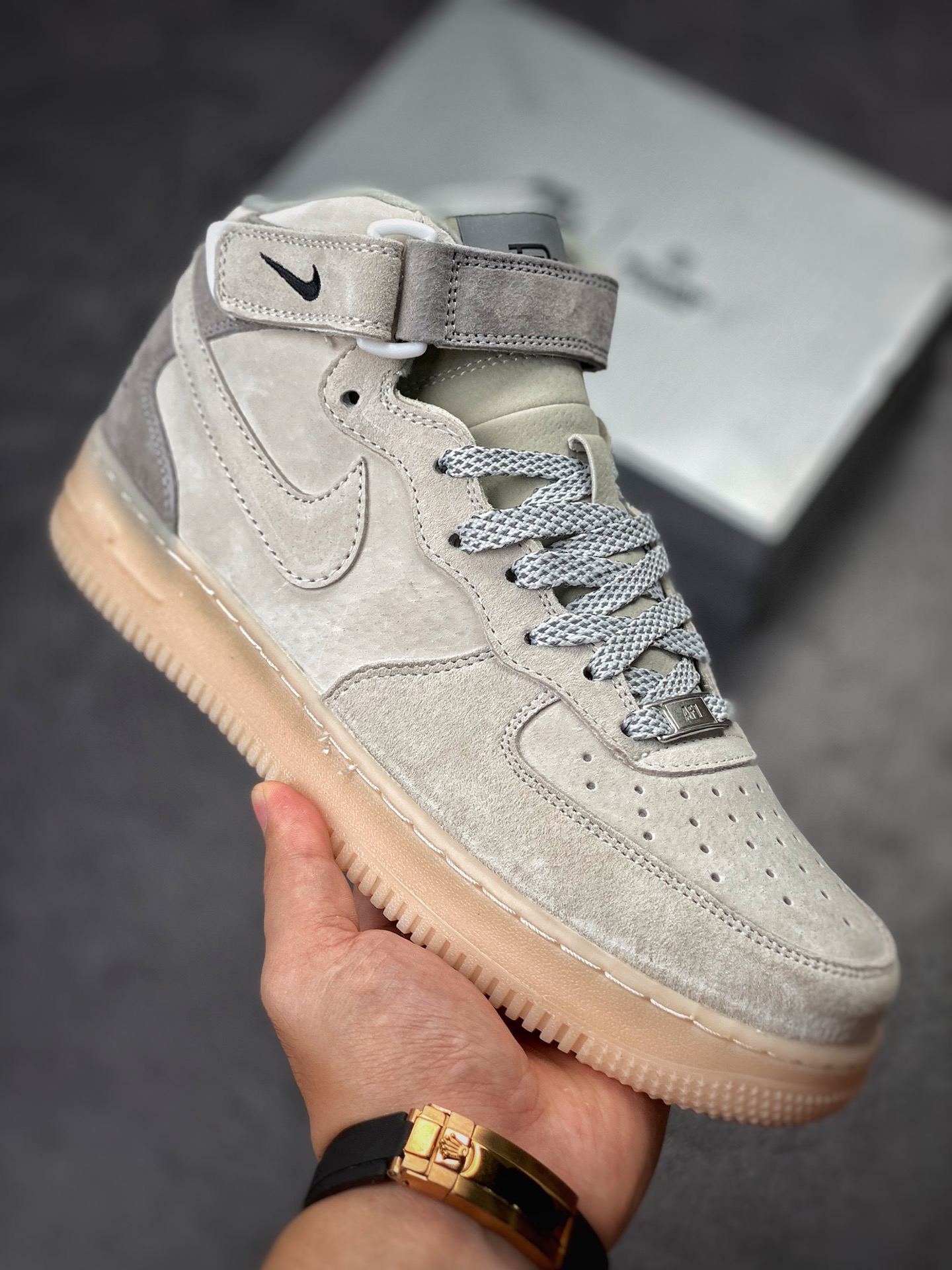 250 Nike Air Force 1 Mid Reigning Champ 卫冕冠军联名807618-300