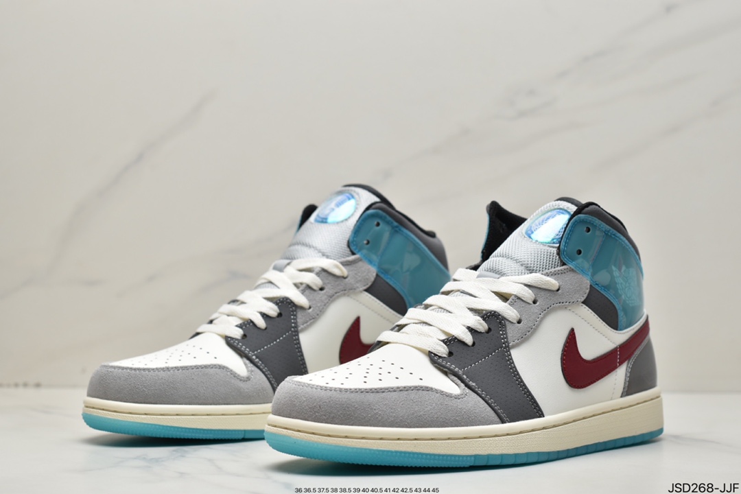 200 冰蓝与闪灰的碰撞「AIR JORDAN 1 MID SE ”GCEL”」Air Jordan 1 Mid SE 男子运动鞋FB1870-161