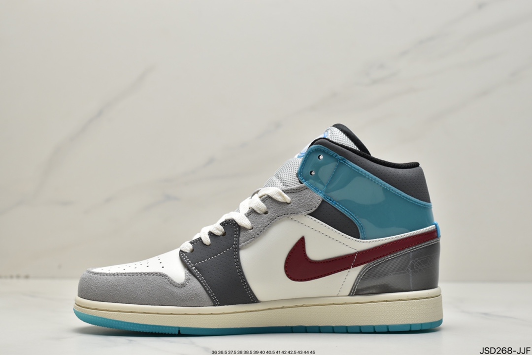 200 冰蓝与闪灰的碰撞「AIR JORDAN 1 MID SE ”GCEL”」Air Jordan 1 Mid SE 男子运动鞋FB1870-161