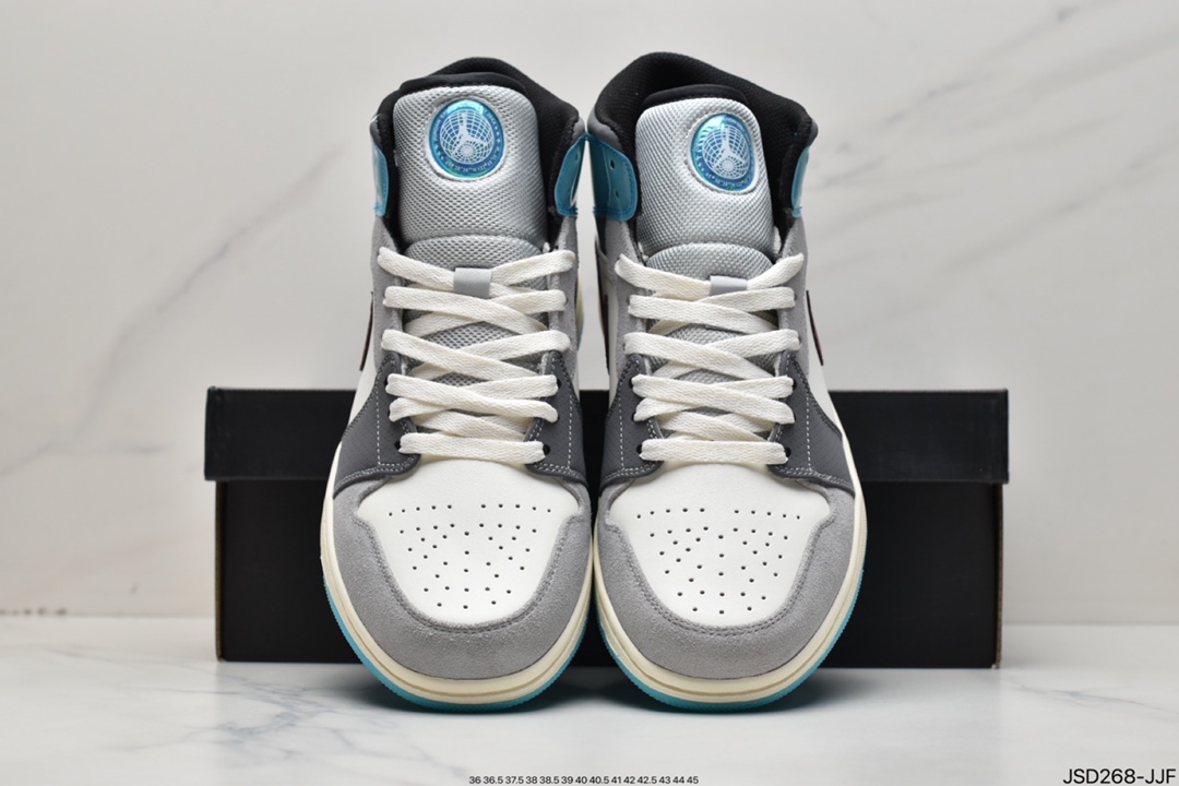 200 冰蓝与闪灰的碰撞「AIR JORDAN 1 MID SE ”GCEL”」Air Jordan 1 Mid SE 男子运动鞋FB1870-161