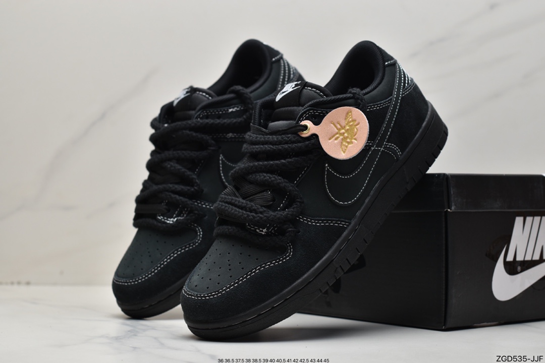 290 绑绳Off-White解构风定制，耐克Nike SB Dunk Low”Paper Airplane”扣篮DJ6188-002