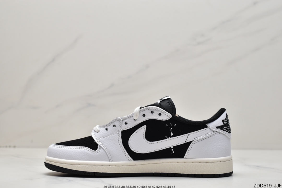 230 Travis Scott x Nike Air Jordan 1 Low OG SP”Grey/Black/Beige”AJ1 DM7866-180