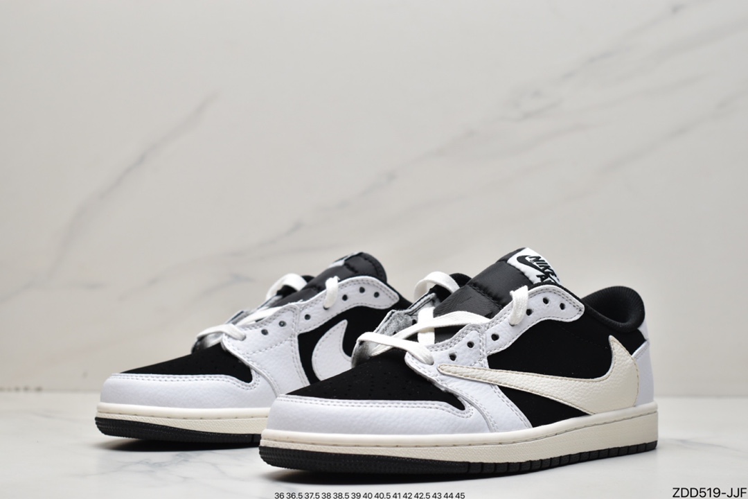 230 Travis Scott x Nike Air Jordan 1 Low OG SP”Grey/Black/Beige”AJ1 DM7866-180