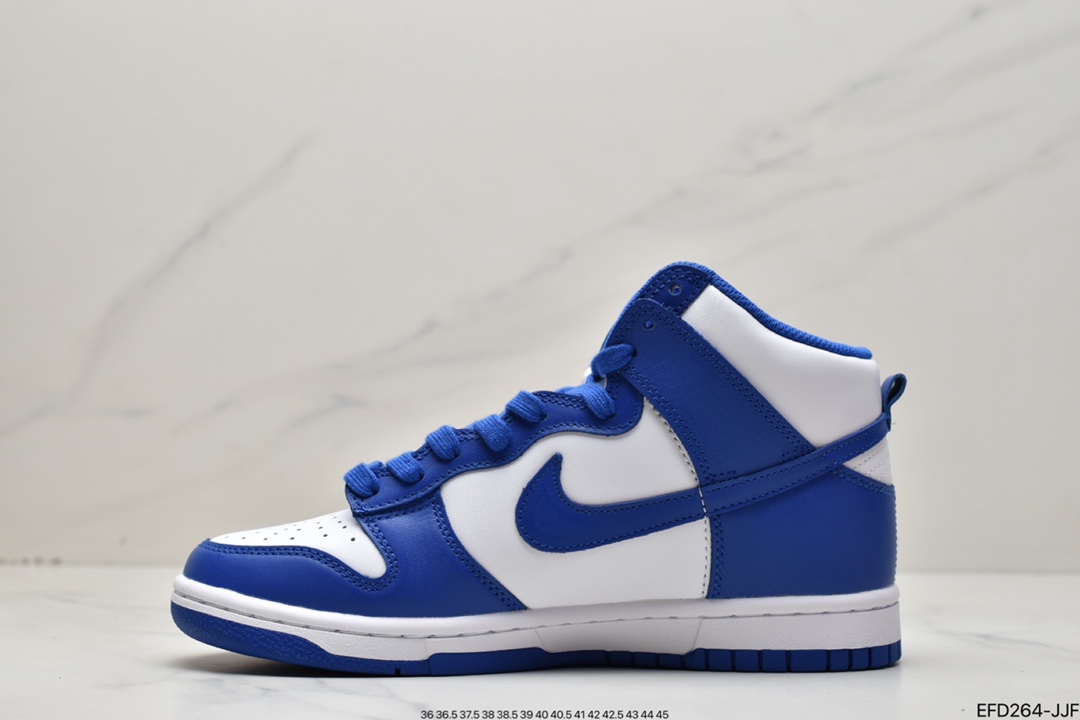 390 纯原耐克Nike SB Dunk High Retro “Orange Blaze”白蓝2021版 DD1399-102