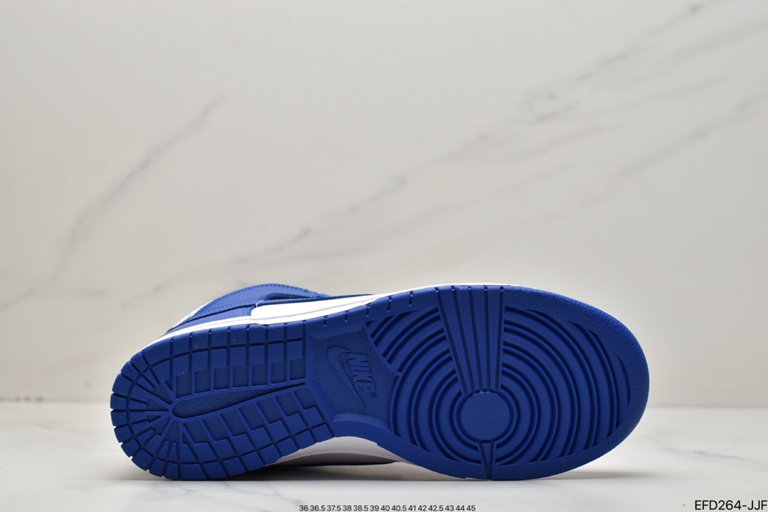 390 纯原耐克Nike SB Dunk High Retro “Orange Blaze”白蓝2021版 DD1399-102