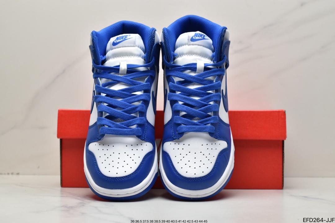 390 纯原耐克Nike SB Dunk High Retro “Orange Blaze”白蓝2021版 DD1399-102