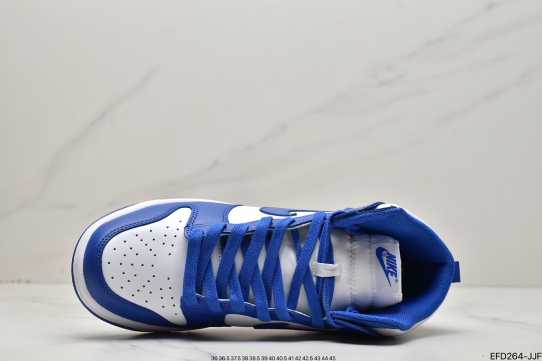 390 纯原耐克Nike SB Dunk High Retro “Orange Blaze”白蓝2021版 DD1399-102