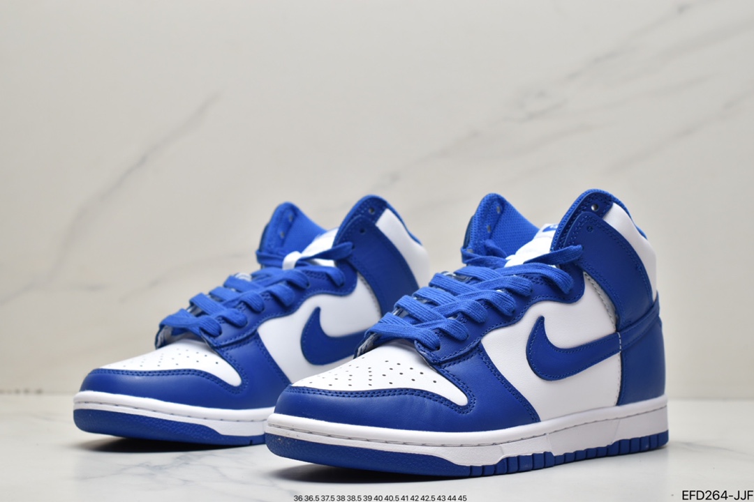 390 纯原耐克Nike SB Dunk High Retro “Orange Blaze”白蓝2021版 DD1399-102