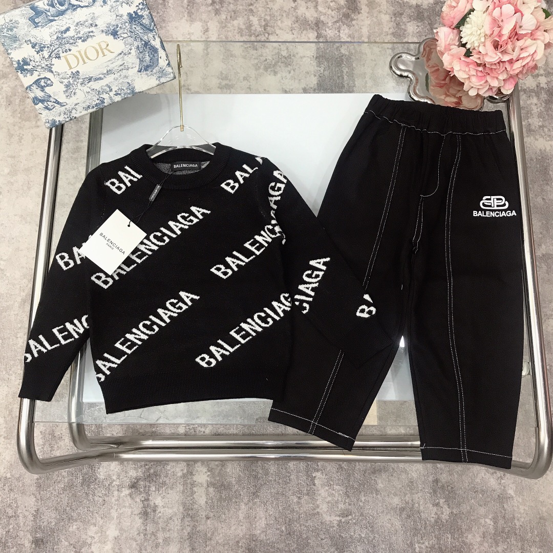 “Balenciaga Parisian Suit: Knit Details, High-Sweating Cotton, Comfortable and Stylish Kids’ Wear” - 图片 1