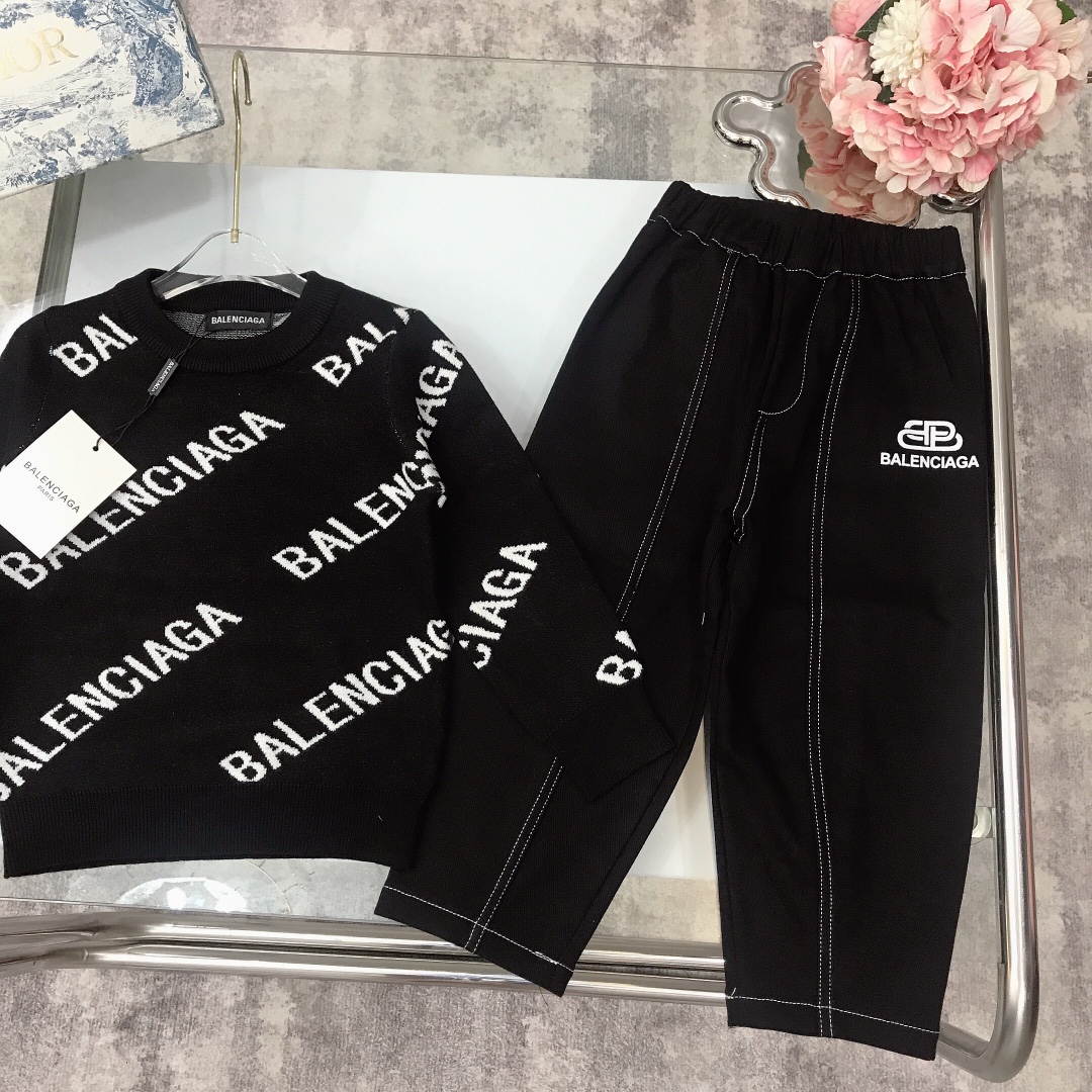 “Balenciaga Parisian Suit: Knit Details, High-Sweating Cotton, Comfortable and Stylish Kids’ Wear” - 图片 5
