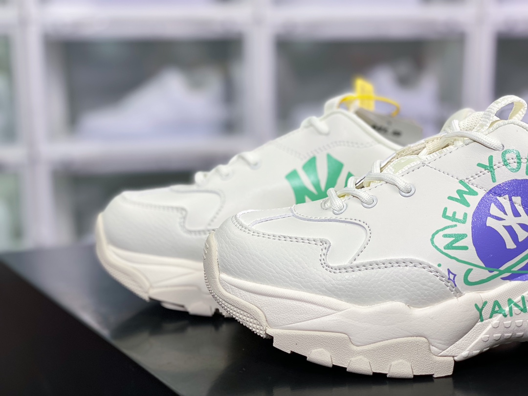 Korea Korea Limited NY American Rugby Yankees xx MLB Big Ball Chunky A Running thick-soled daddy thick-soled casual sports jogging shoes ”off-white green camouflage NY print” 3ASHCGM2N-C0001