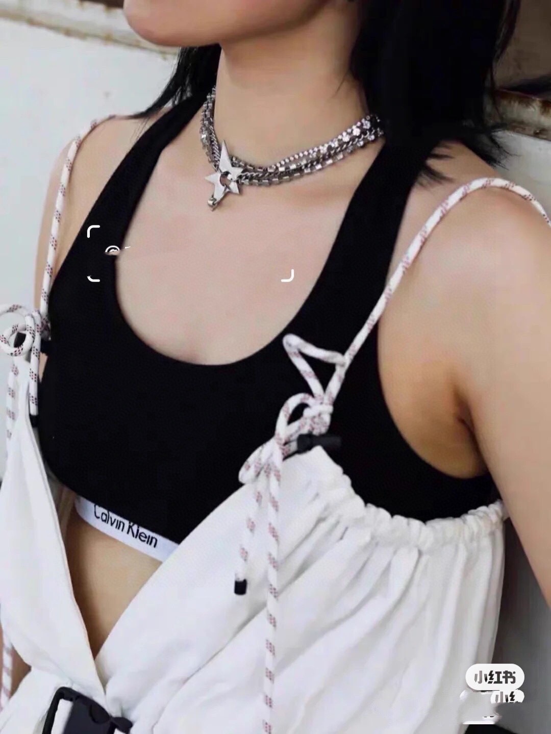 Conjunto Calvin Klein de Sujetador Deportivo y Bragas de Algodón para Mujer