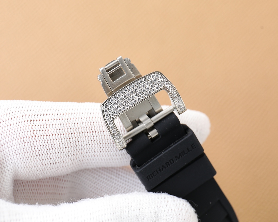 Luxury Richard Mille RM51-02Wømen’s Watch: Exquisite Design, Automatic Movement, Alligator Skin Strap. - 图片 7