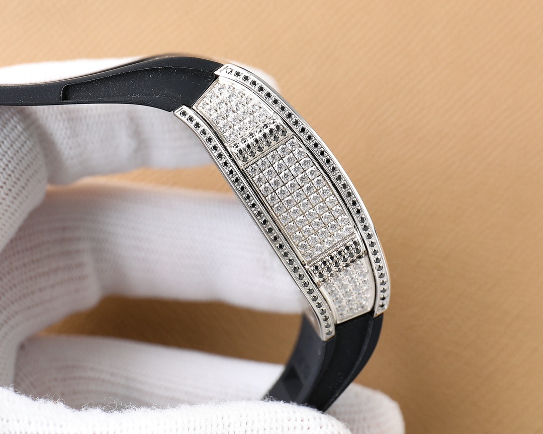 Luxury Richard Mille RM51-02Wømen’s Watch: Exquisite Design, Automatic Movement, Alligator Skin Strap. - 图片 5
