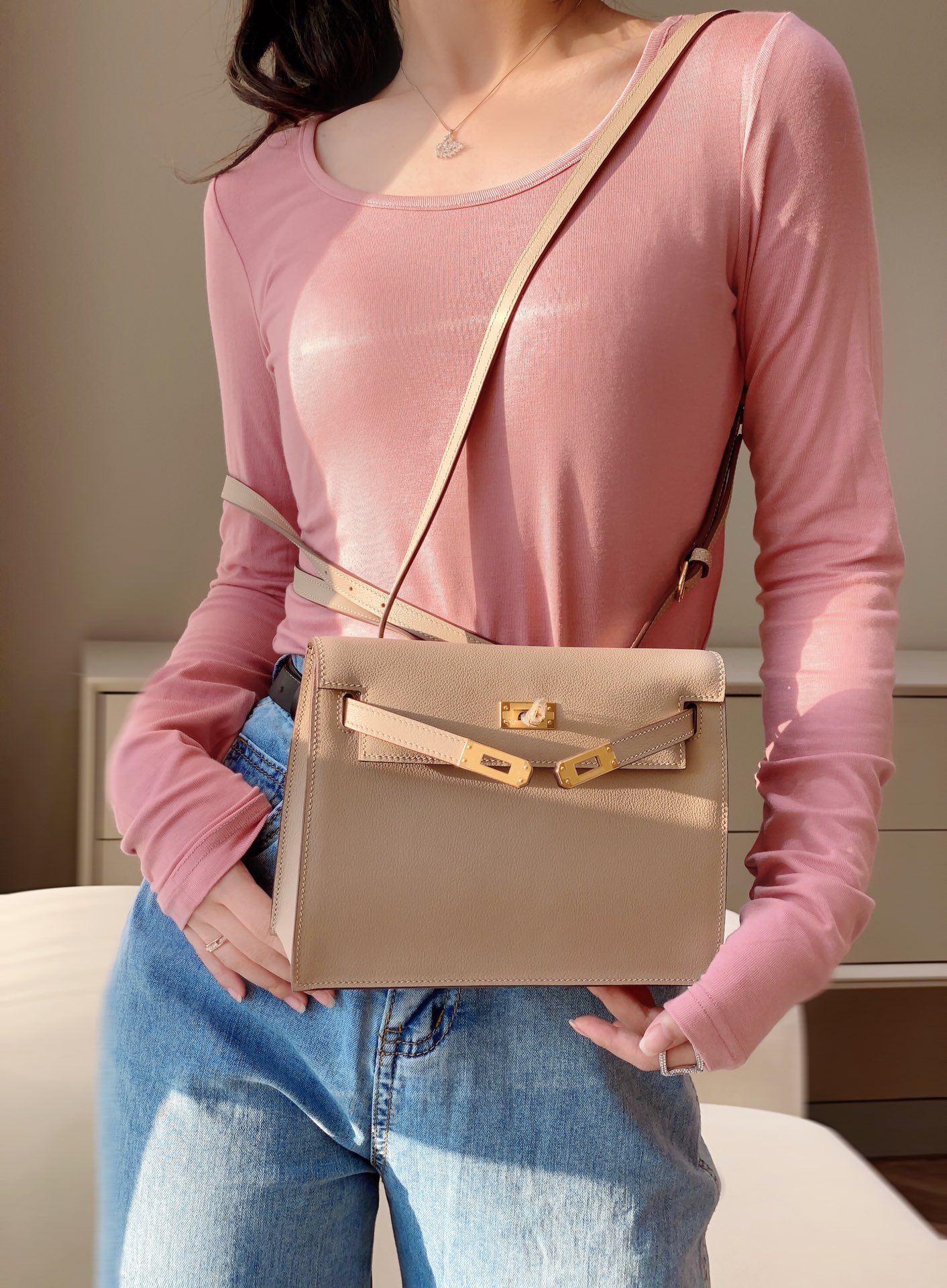 爱马仕 Hermès 高定典藏经典高奢皮具手袋托特包斜挎包女包 #7CA64C98 2