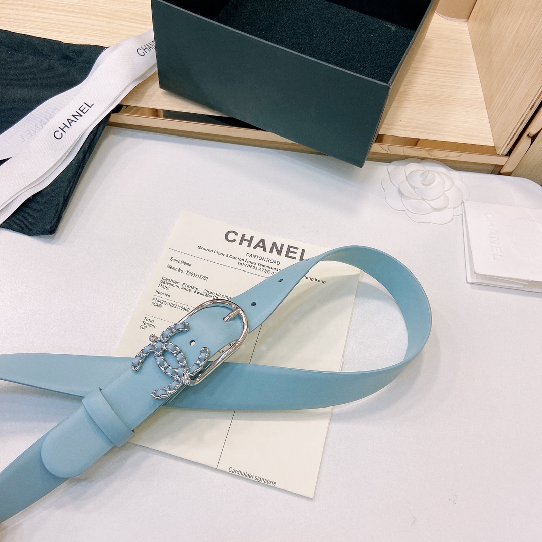小香3.0Cm双面小牛皮与精品贵金属