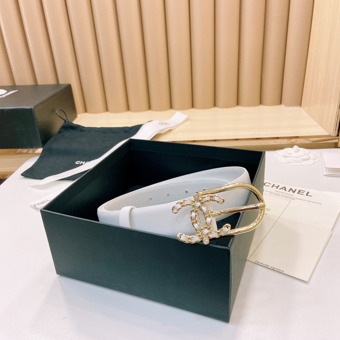 小香3.0Cm双面小牛皮与精品贵金属