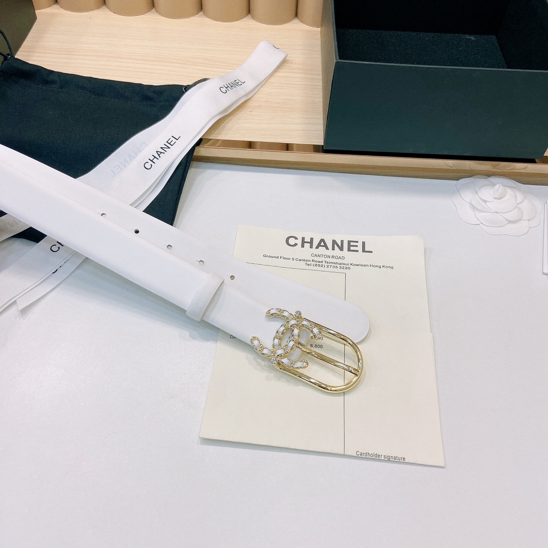 小香3.0Cm双面小牛皮与精品贵金属