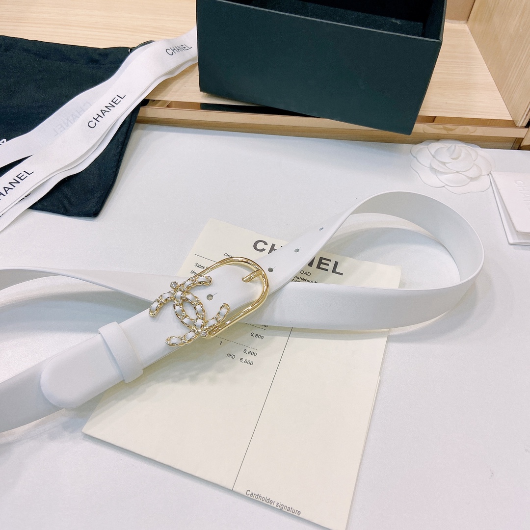 小香3.0Cm双面小牛皮与精品贵金属
