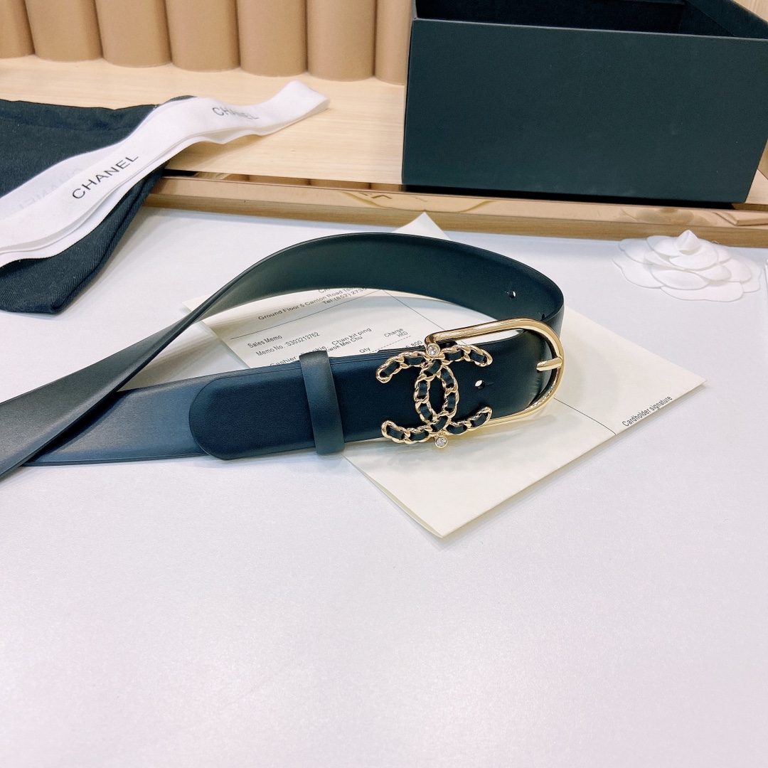 小香3.0Cm双面小牛皮与精品贵金属