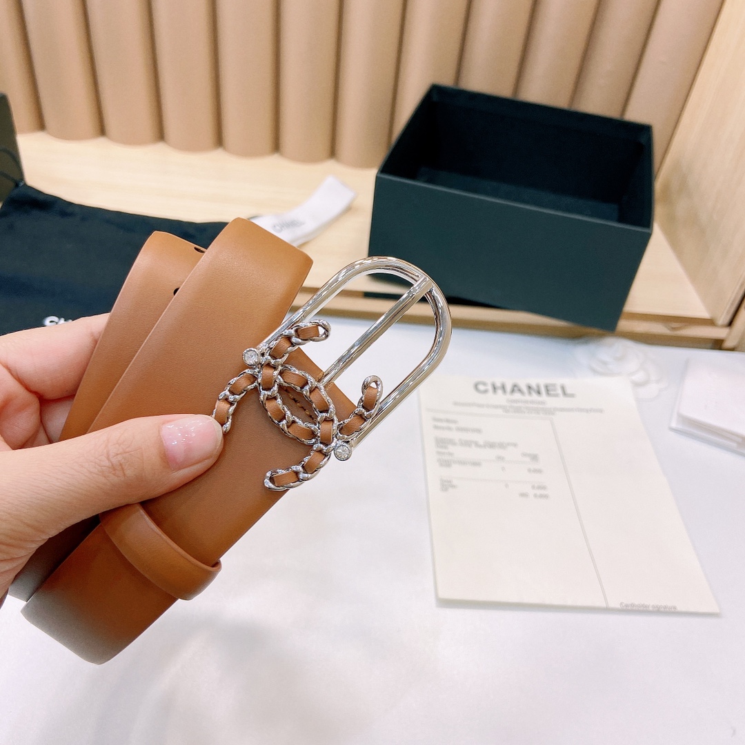 小香3.0Cm双面小牛皮与精品贵金属