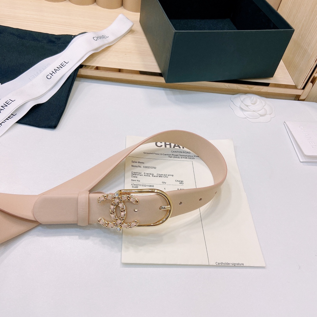 小香3.0Cm双面小牛皮与精品贵金属