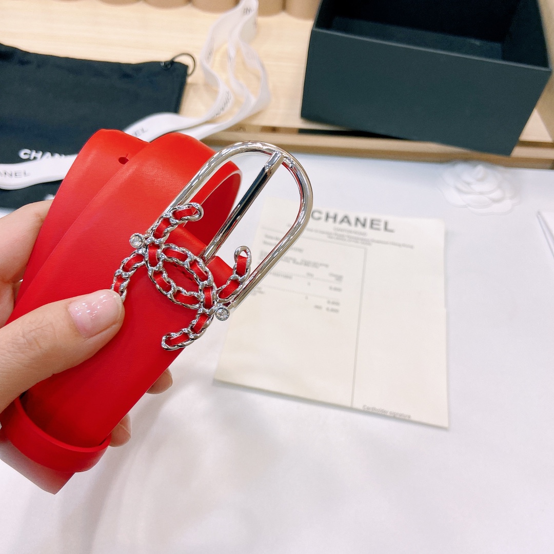小香3.0Cm双面小牛皮与精品贵金属