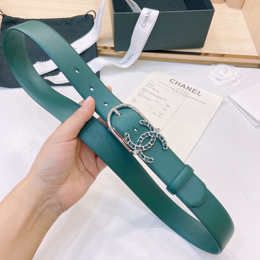 小香3.0Cm双面小牛皮与精品贵金属