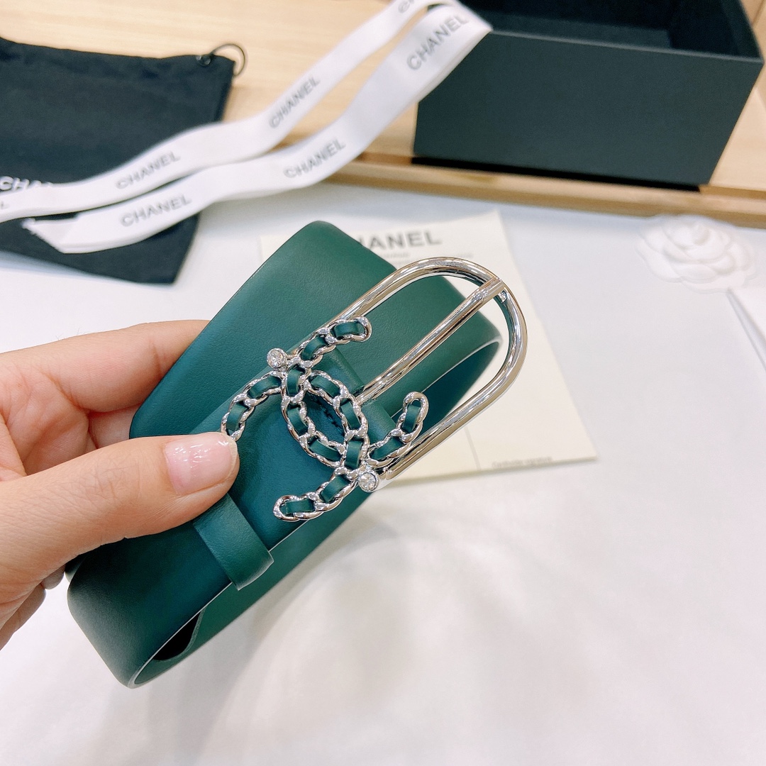 小香3.0Cm双面小牛皮与精品贵金属