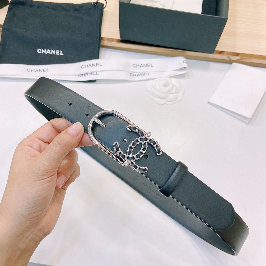 小香3.0Cm双面小牛皮与精品贵金属