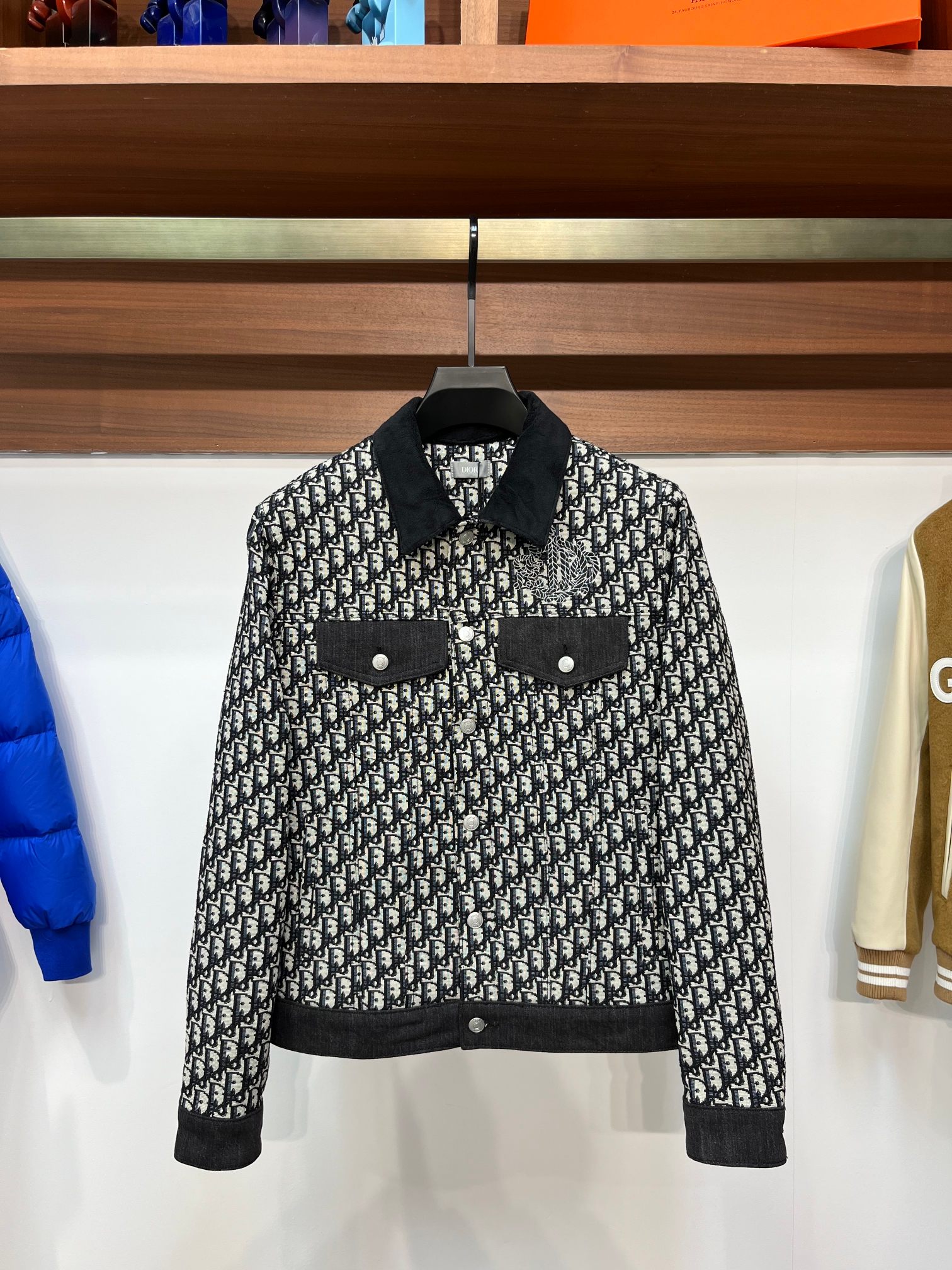 Di*r 迪奥 22Fw 全新绒布翻领牛仔衣衬衫外套
