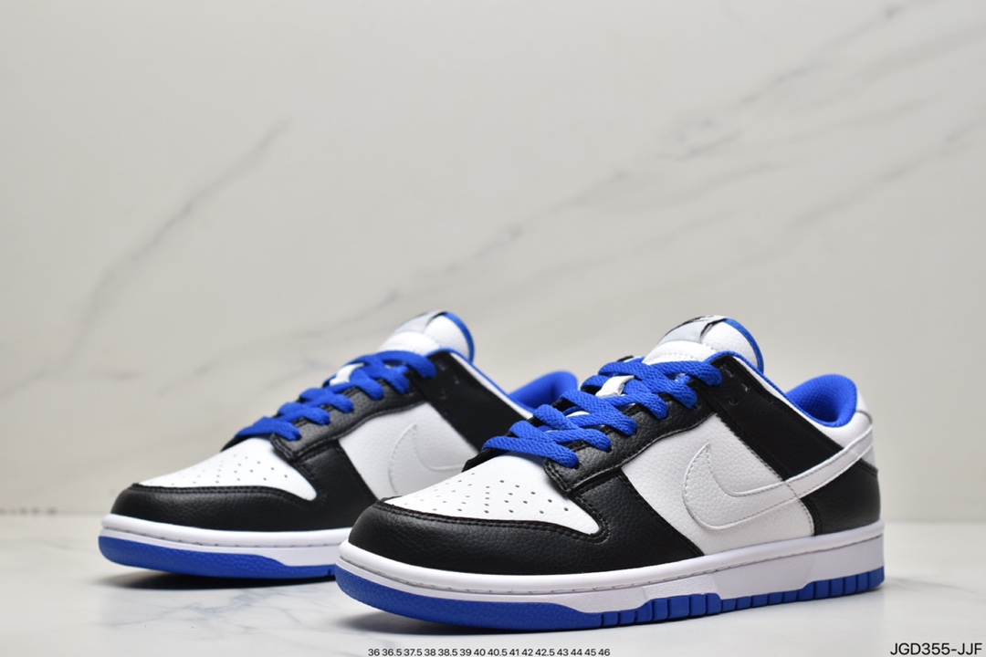 NIKE SB Dunk Low black and white blue FD9064-110