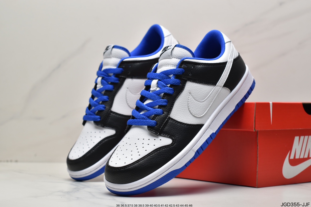 NIKE SB Dunk Low black and white blue FD9064-110