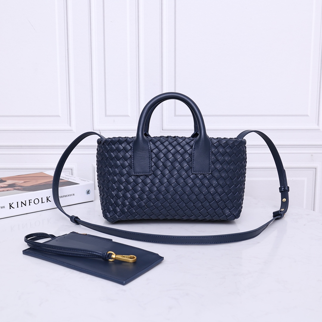 Bottega Veneta Mini Cabat Woven Handbag Crossbody Bag