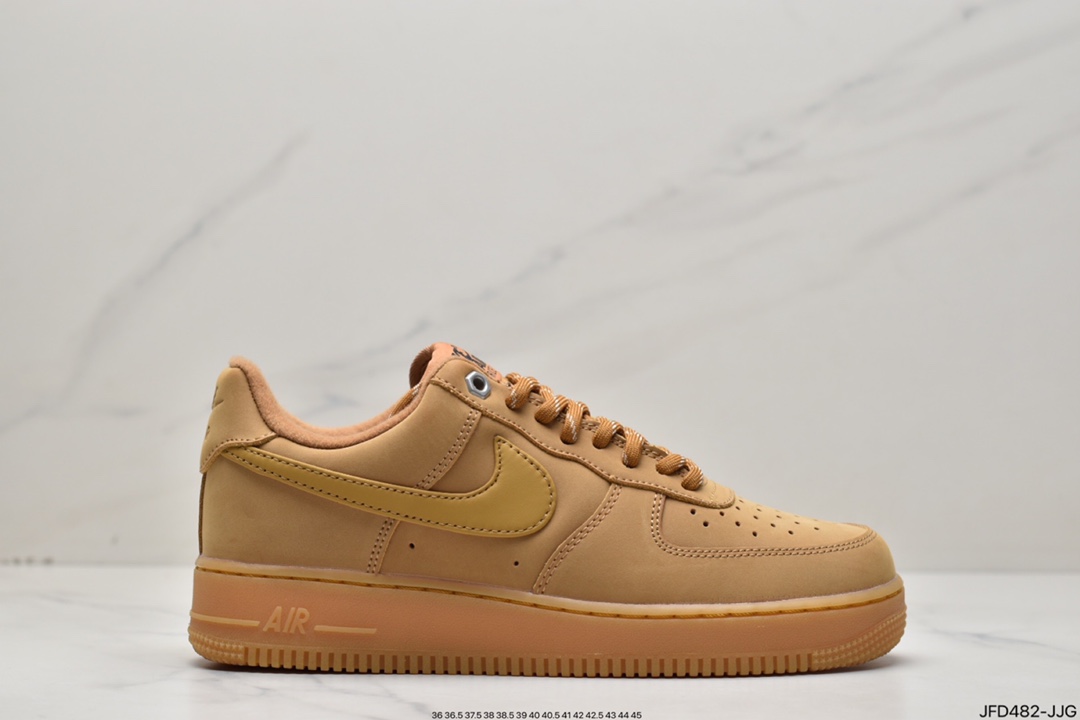 170 Nike Air Force1 Low AF1 经典款小麦色空军一号低帮休闲板鞋 CJ9179-200