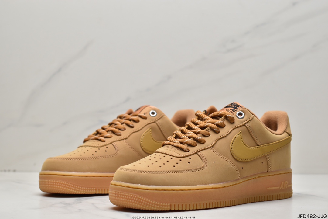 170 Nike Air Force1 Low AF1 经典款小麦色空军一号低帮休闲板鞋 CJ9179-200