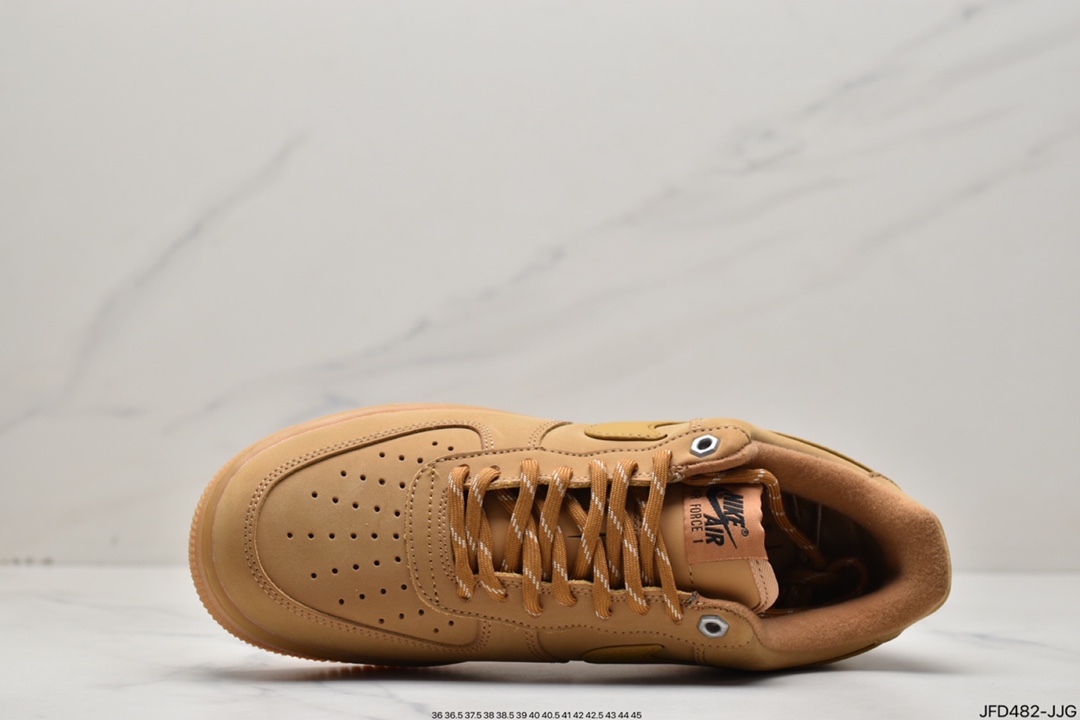 170 Nike Air Force1 Low AF1 经典款小麦色空军一号低帮休闲板鞋 CJ9179-200
