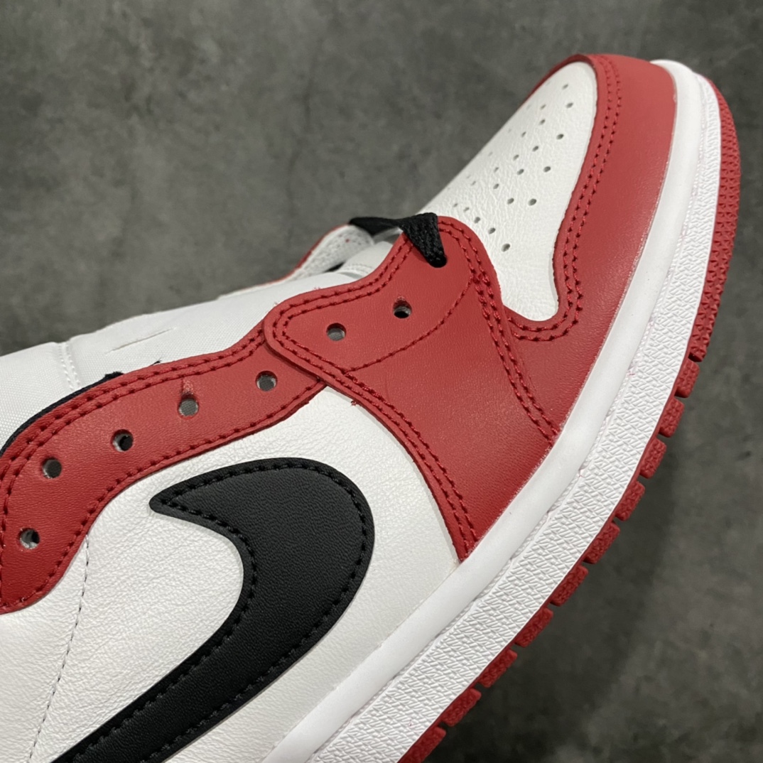 图片[6]-莞产DG版本Air Jordan 1 Retro Low Chicaoo AJ1低帮白红芝加哥705329-600 市售最强版的存在 打破市场无好货之说 原厂皮料加持 完美清洁度 鞋型无敌 真心走线没得挑 尺码：40.5-47.5-选品中心
