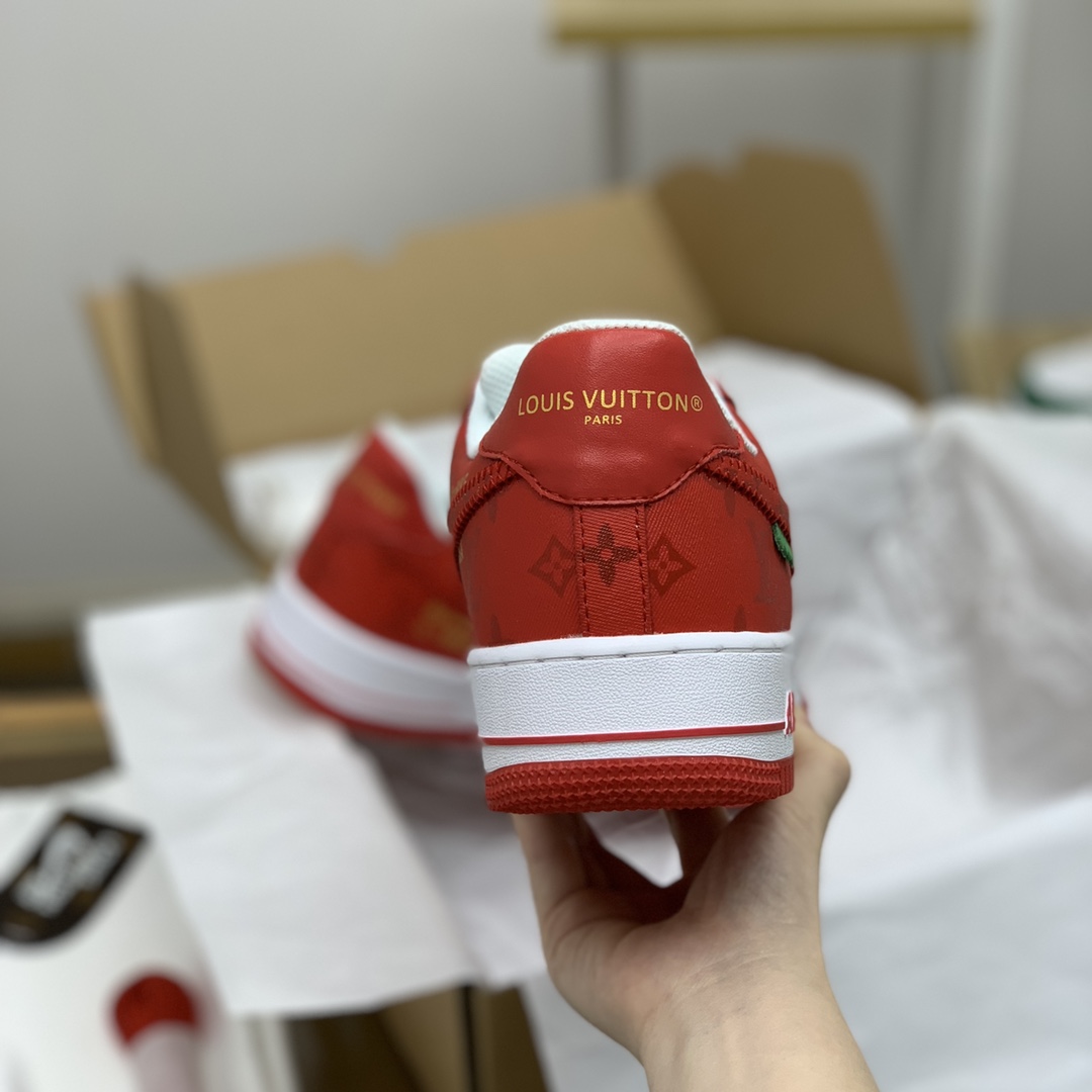 LV路易威登 联名  经典的Monogram和Damier元素拼接A JL联名运动鞋