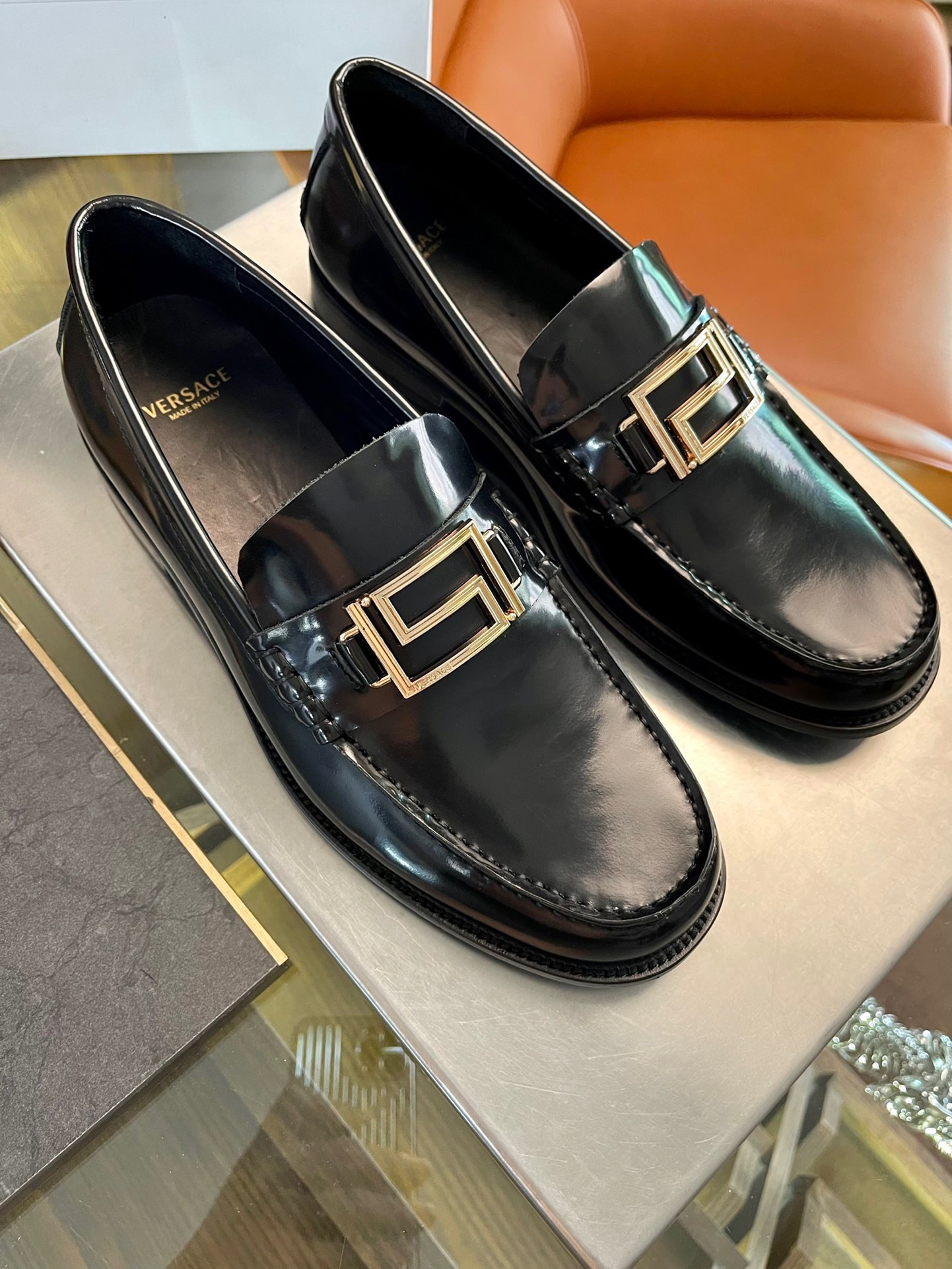 Versace Style Leather Men's Shoes style reference detail image 1 from source 781468