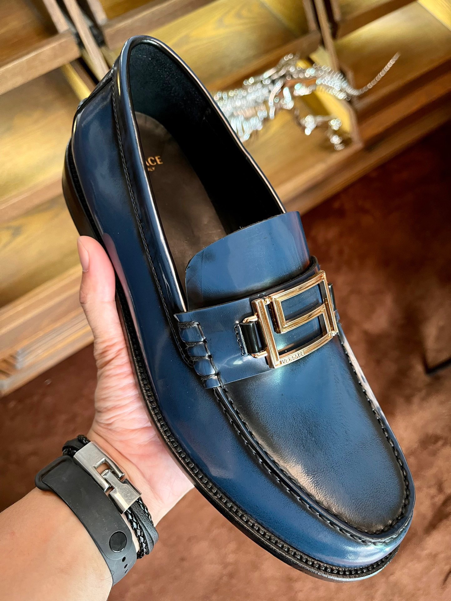 Versace Style Leather Men's Shoes style reference detail image 4 from source 781468