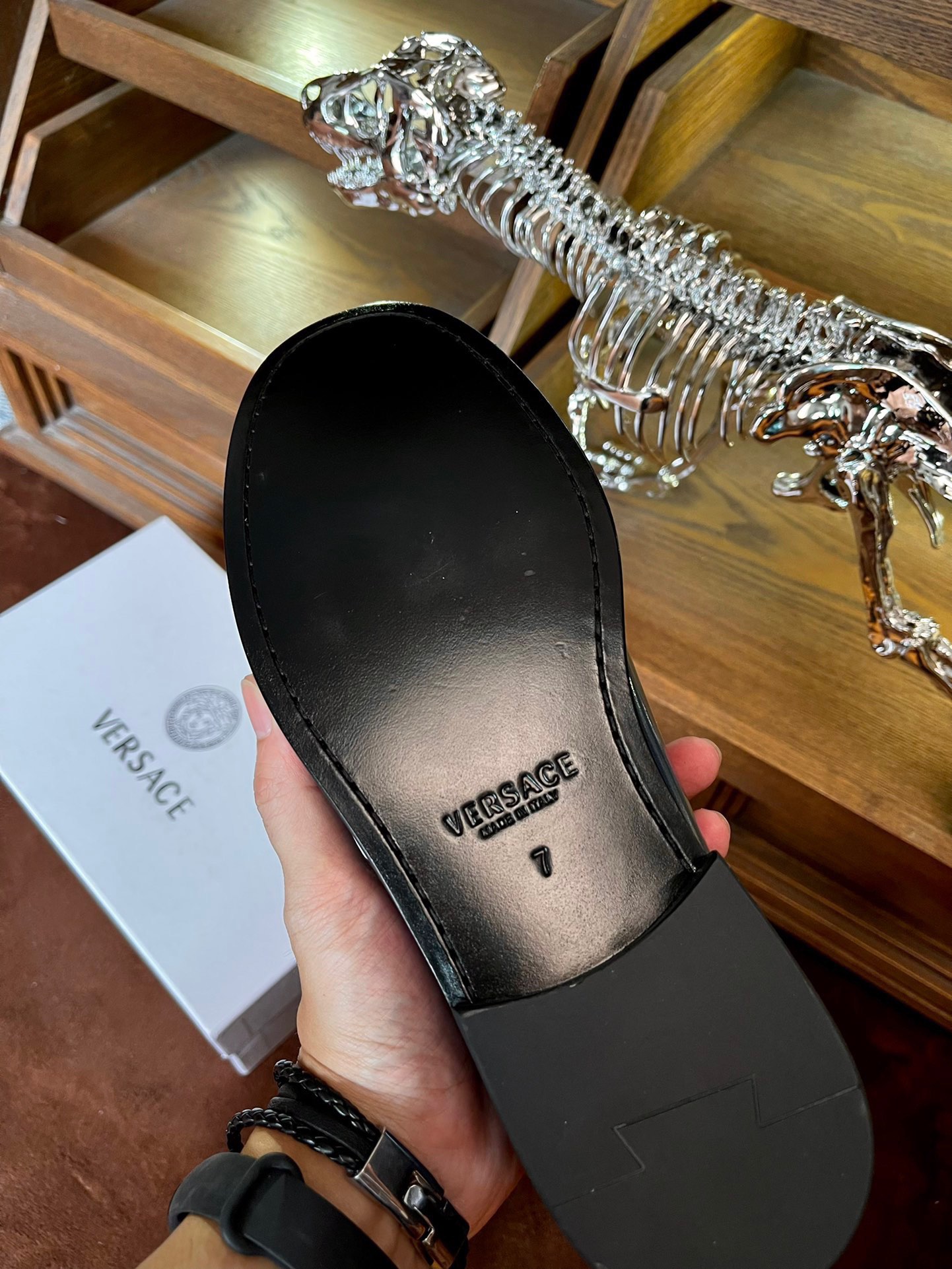 Versace Style Leather Men's Shoes style reference detail image 9 from source 781468
