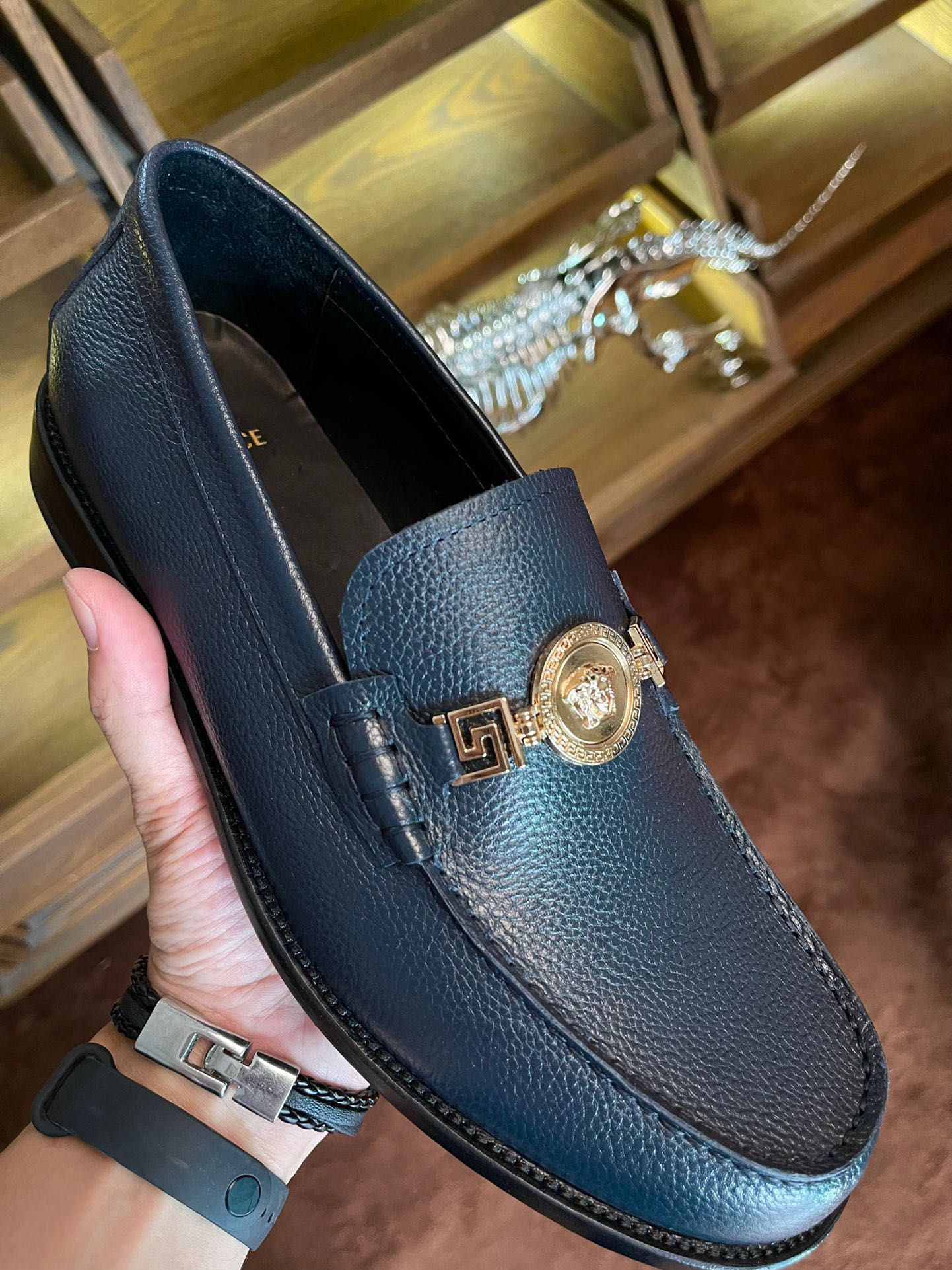 Versace Style Leather Men's Shoes style reference detail image 5 from source 781469