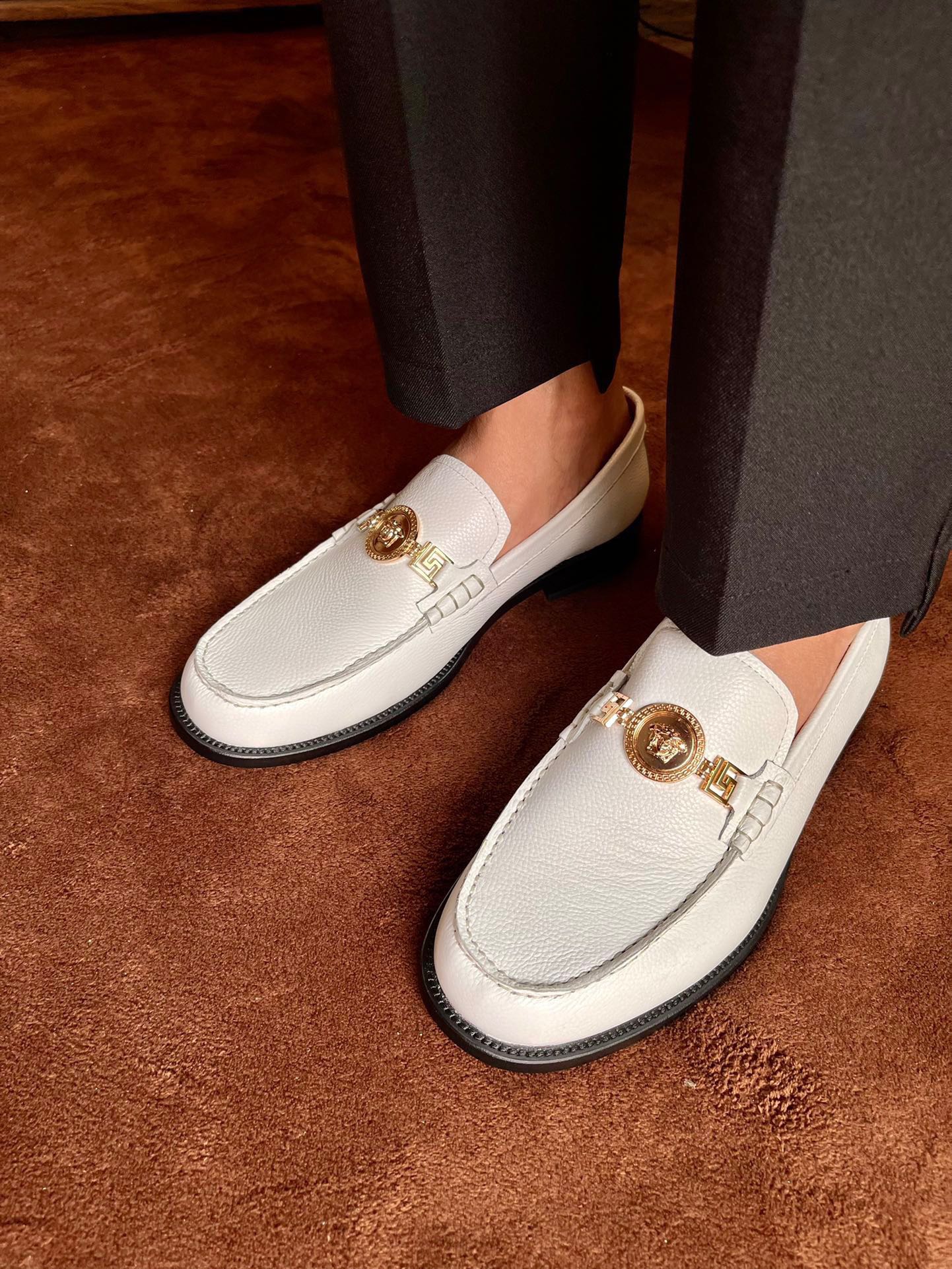Versace Style Leather Men's Shoes style reference detail image 3 from source 781469