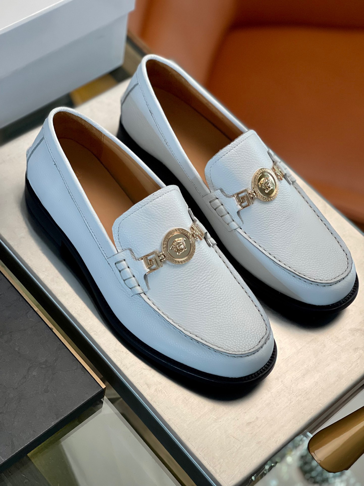 Versace Style Leather Men's Shoes style reference detail image 1 from source 781469