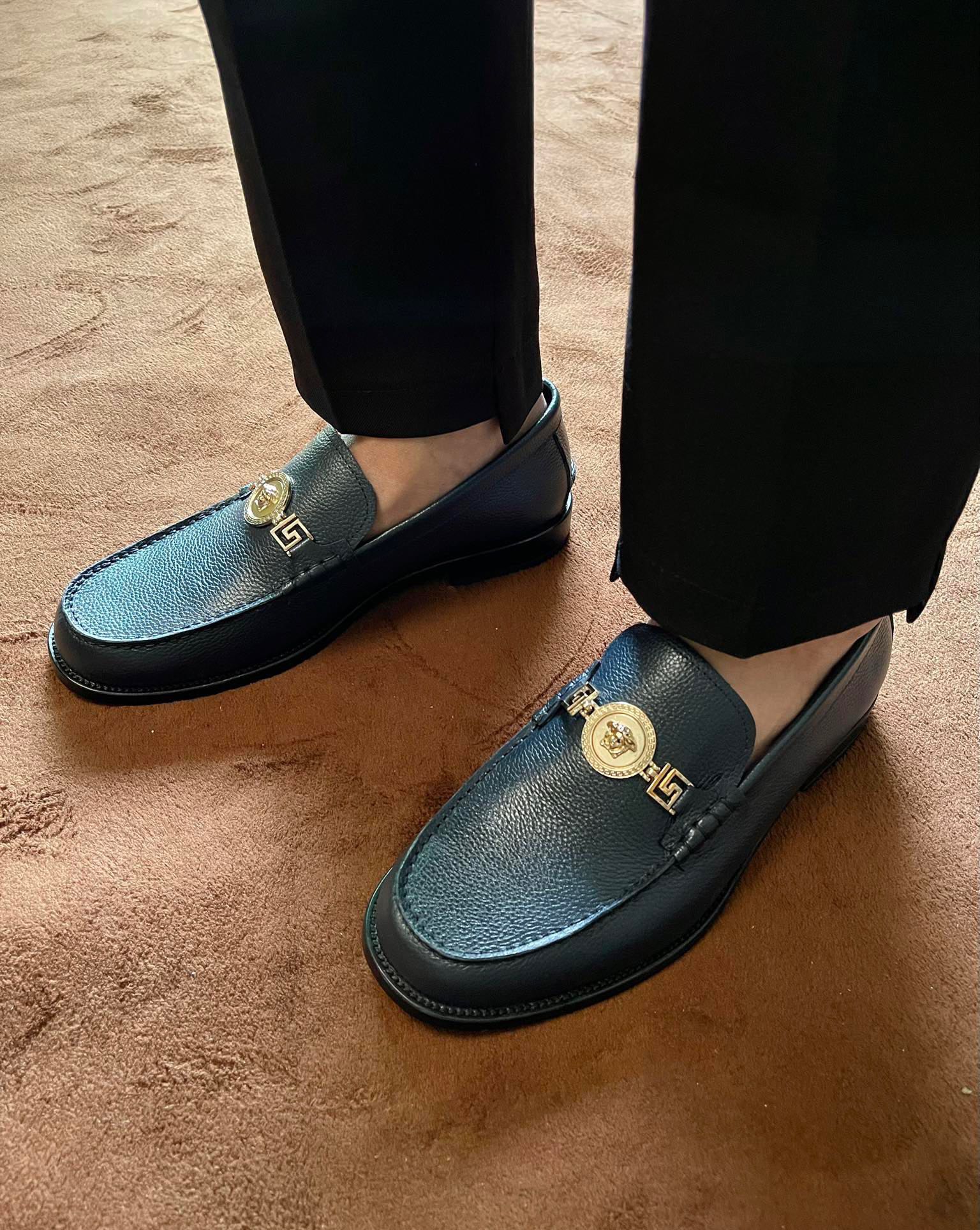 Versace Style Leather Men's Shoes style reference detail image 6 from source 781469