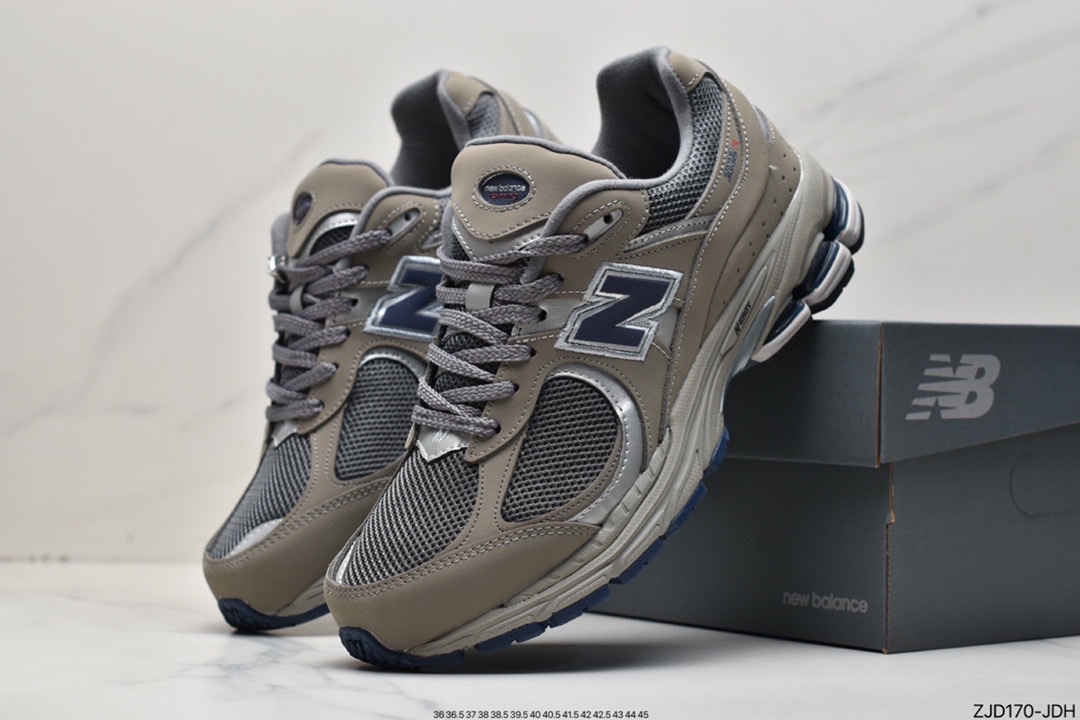 Pure original version New Balance 2002 series classic gray retro casual running shoes ML2002RDA