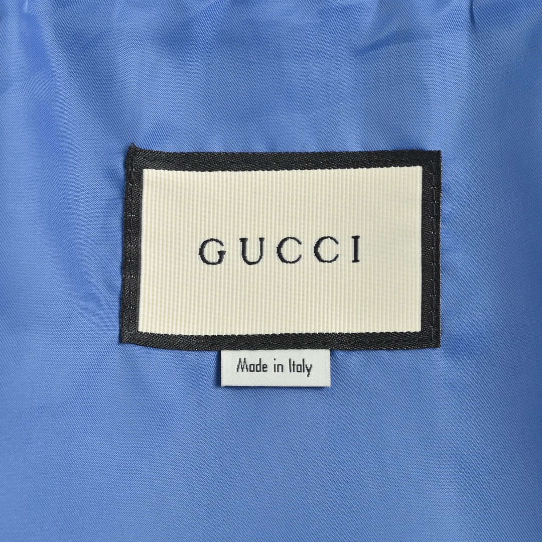 Gucci /古驰 肩膀拼接织带复古夹克外套