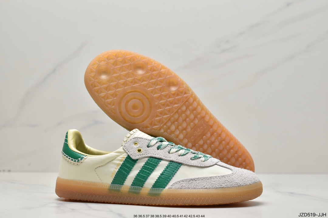 Wales Bonner x Adidas Originals Samba Samba series gentleman moral training football style all-match low-top casual sports shoes GY4344